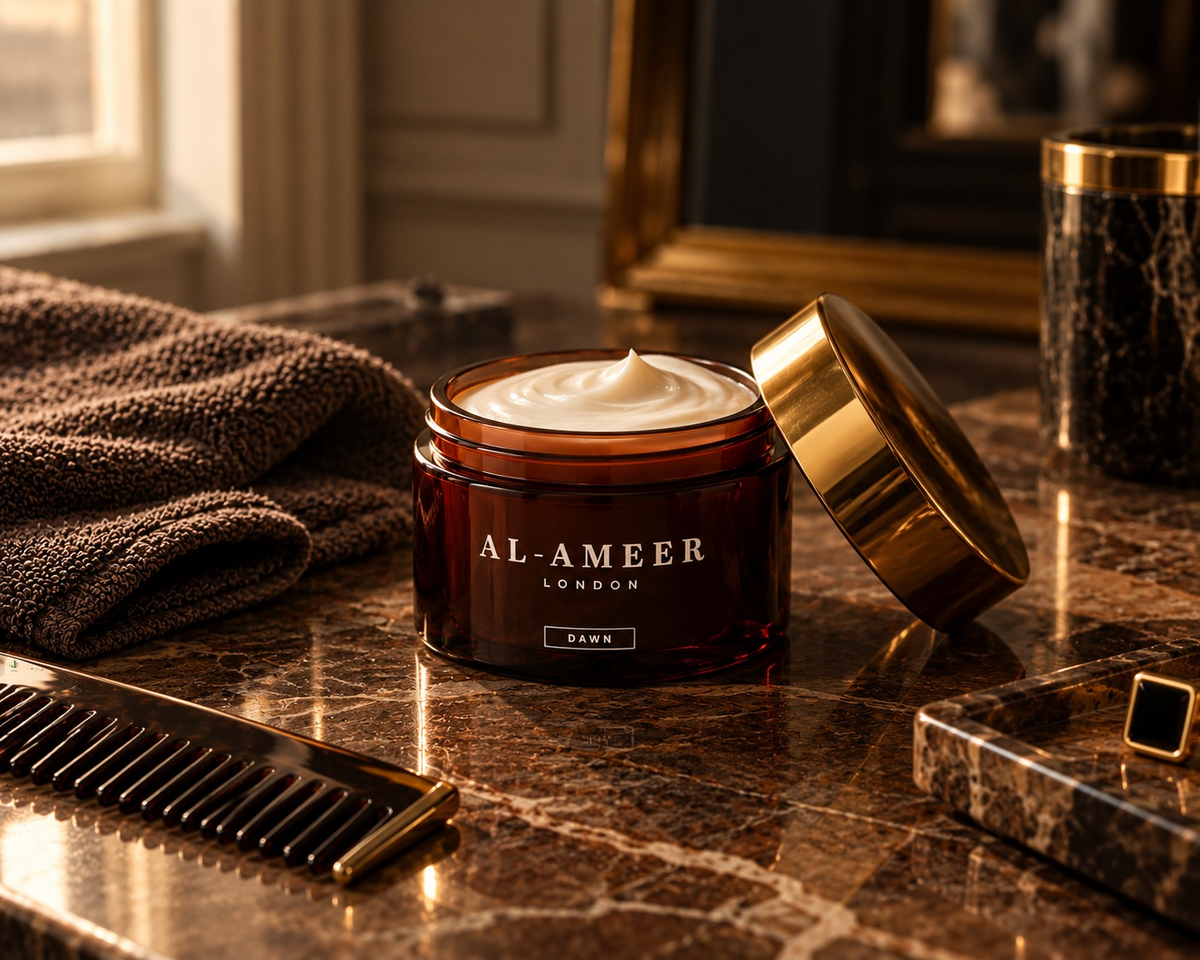 Dawn Beard Cream — open jar