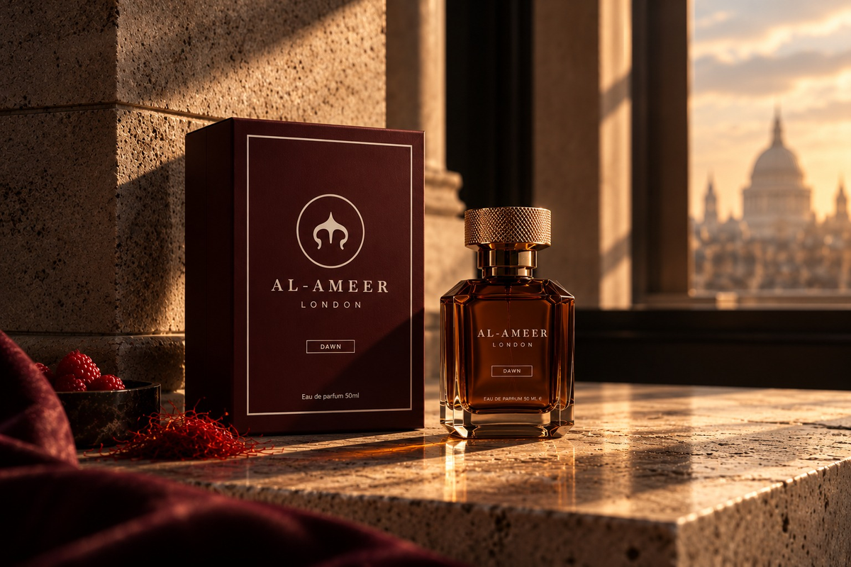 Dawn Eau de Parfum bottle and presentation box